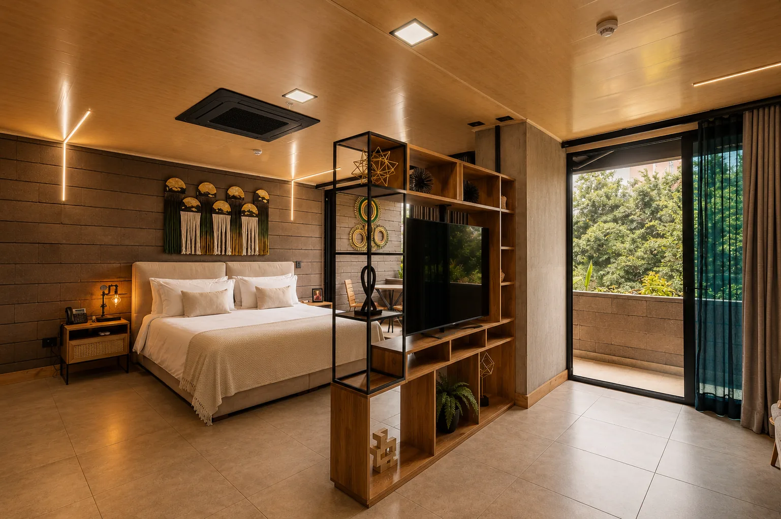 Deluxe suite at Living by Armóniko